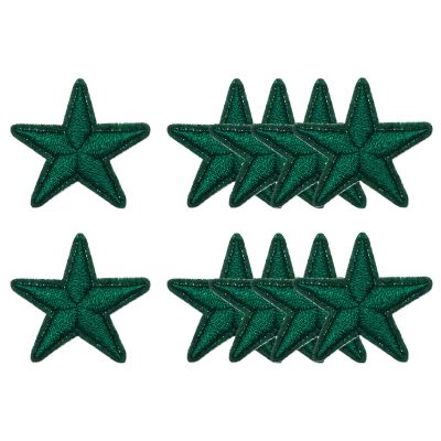 QUARKZMAN 10-Pack Star Iron-On Patches, 2.8 cm