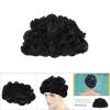 Juroupi Flower Swim Cap for Women with Long Hair, Black view 3