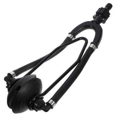 Kisangel Black Stainless Steel Double-Pipe Motor Flusher for Boats and Yachts