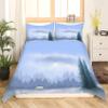 YZQGLHP 200 x 200 cm Landscape Squirrel Bedding Set with Duvet Cover and 2 Pillowcases, Soft Microfiber, 3-Piece Set with Zipper view 1