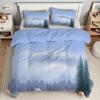 YZQGLHP 200 x 200 cm Landscape Squirrel Bedding Set with Duvet Cover and 2 Pillowcases, Soft Microfiber, 3-Piece Set with Zipper view 3