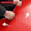 Generic Garage Floor Mat, Rubber Flooring Roll with Raised Coin Pattern, Blue, 200 x 100 cm (78.8 x 39.4 in) view 4