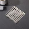6-Inch Square Shower Floor Drain with Removable Tile Insert Grate view 2