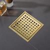 6-Inch Square Shower Floor Drain with Removable Tile Insert Grate view 3