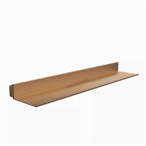 LED Floating Wall Shelf, Illuminated Wine Rack and Bookshelf, Gold