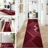 ZUZEKU Vintage Wine Red Runner Rug, Washable Non-Slip, 120 x 450 cm view 1