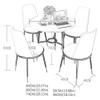 Modern Nordic Minimalist Round Table and Chair Set view 2