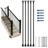 Black Iron Stair Railing Balusters, 150 cm High, Cuttable view 1