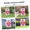 BESPORTBLE 2-Piece Valentine's Day Garden Flag Set, Double-Sided Outdoor Decoration view 4