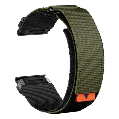 SFIWFOGD 26 mm/22 mm QuickFit Replacement Band for Garmin Fenix 8, Epix Pro, 7, 7X, 6X, 5X Plus, Enduro 3/2, Army Green, 22 mm