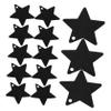 Star-Shaped Paper Tags, 100 Pieces, Black, Writable view 1