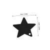 Star-Shaped Paper Tags, 100 Pieces, Black, Writable view 2