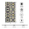 SamLng 30.5 x 61 cm Large Towel, Lightweight Black Lips Print view 4