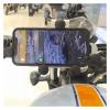 NVETJMUA Motorcycle Phone Mount, Universal 540° Adjustable Handlebar Holder, H96 Black view 3