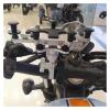 NVETJMUA Motorcycle Phone Mount, Universal 540° Adjustable Handlebar Holder, H96 Black view 4