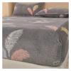CYMMIYT Velvet Winter-Warm Fitted Sheet for Double, Queen, or King Beds, Xsgd, 138 x 190 x 30 cm, 1 pc view 2
