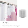 SHUODAOCO Stylish Rabbit Polyester Shower Curtain with Hooks, 120W x 180L cm view 4