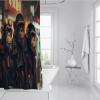SHUODAOCO Fashion Gorilla Shower Curtain with Hooks, Machine-Washable Polyester, 200 W x 200 L cm view 3
