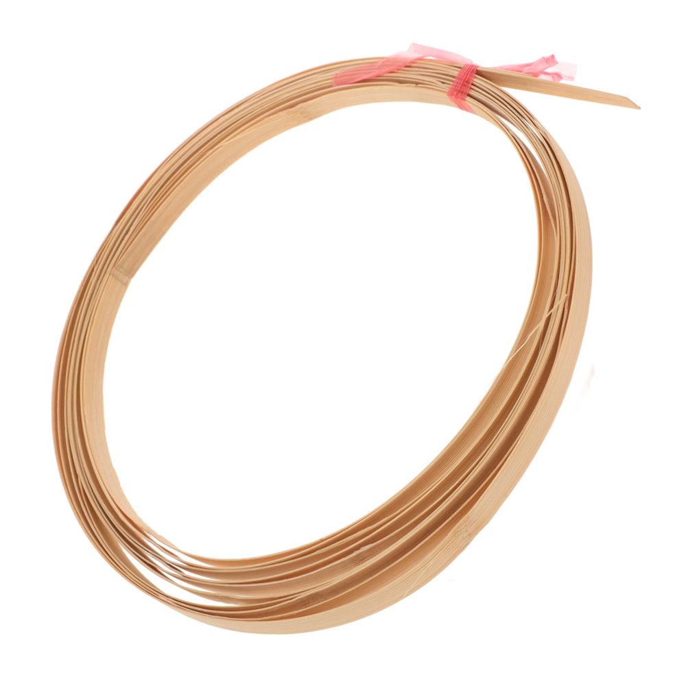 DIYEAH Bamboo Strips, 2 Rolls, 400 x 0.4 x 0.04 in, Natural Yellow and Green
