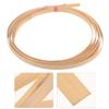 DIYEAH Bamboo Strips, 2 Rolls, 400 x 0.4 x 0.04 in, Natural Yellow and Green view 2