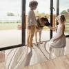 Beige Modern Hallway Runner Rug 110 x 440 cm view 4