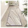 Siunwdiy Beige-Brown Washable Non-Slip Runner Rug, 40 x 280 cm view 3