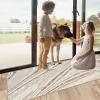 Siunwdiy Beige-Brown Washable Non-Slip Runner Rug, 40 x 280 cm view 4