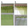 ZGXNYI Short Voile Sheer Curtain, Beige Yellow, Narrow Pleated Tape, 250 x 140 cm view 2