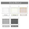 Short Sheer Curtains, 1 or 2 Pieces, Waterproof Voile Panels, Dark Gray view 3