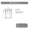Short Sheer Curtains, 1 or 2 Pieces, Waterproof Voile Panels, Dark Gray view 4