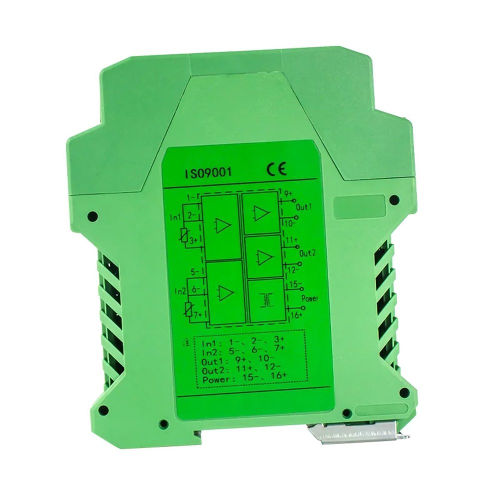 KOSBO DC24V PT100 Temperature Signal Converter, 0-200 to 4-20mA/0-10V/RS485