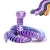 Easter Surprise 3D-Printed Movable Snake Figure, Purple, 75 cm view 1