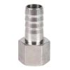 SSOPTMCB 1-Pc. 6 mm, 8 mm, 10 mm, 12 mm, 14 mm, 16 mm or 19 mm Hose Barb to M10, M12, M14, M16, M18 or M20 Female Thread, 304 Stainless Steel High-Pressure Pipe Fitting (M18 × 1.5 to 10 mm) view 2
