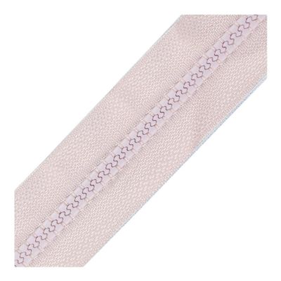 FOVAOK 3 x 40–120 cm Resin Coil Zippers for Sewing, Crafting and DIY, Nylon Zippers, 24 Colors, Light Pink, Purple, 120 cm