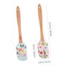 Cabilock 6-Piece Dough Scrapers with Wooden Handles, Heat-Resistant Baking Utensils view 2