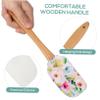 Cabilock 6-Piece Dough Scrapers with Wooden Handles, Heat-Resistant Baking Utensils view 3