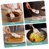 Cabilock 6-Piece Dough Scrapers with Wooden Handles, Heat-Resistant Baking Utensils view 4
