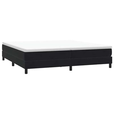vidaXL Box Spring Bed Without Mattress Black 200x220 cm Velvet