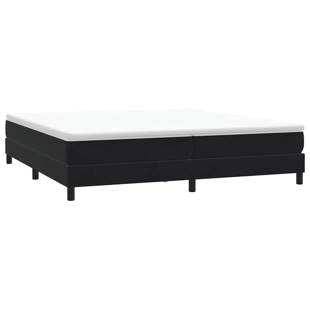 vidaXL Box Spring Bed Without Mattress Black 200x220 cm Velvet
