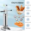 Naturalpowev Churrera Churro Maker, Commercial 2 L/3 L Manual Stainless Steel Machine with 5 Molds view 2