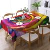 FHEDVBN Colorful Rose Tablecloth for Rectangular Tables, 137 x 183 cm view 2