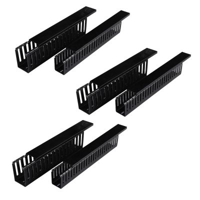 Black Self-Adhesive Cable Raceway, Cuttable PVC Cable Cover