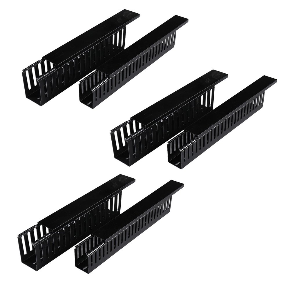 Black Self-Adhesive Cable Raceway, Cuttable PVC Cable Cover