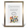 RahmenMax Morena Custom Picture Frame for Scratch-Off World Map, Bronze, 100 x 70 cm, Adhesive Backing, No Glass view 1