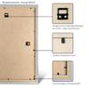 RahmenMax Morena Custom Picture Frame for Scratch-Off World Map, Bronze, 100 x 70 cm, Adhesive Backing, No Glass view 3