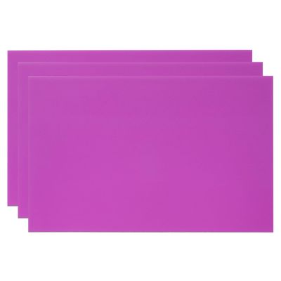 PATIKIL 8 x 12 Inch Anodized Aluminum Sheets, 3-Pack, 0.8 mm Laser Engraving Blanks, Purple