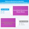 PATIKIL 8 x 12 Inch Anodized Aluminum Sheets, 3-Pack, 0.8 mm Laser Engraving Blanks, Purple view 4