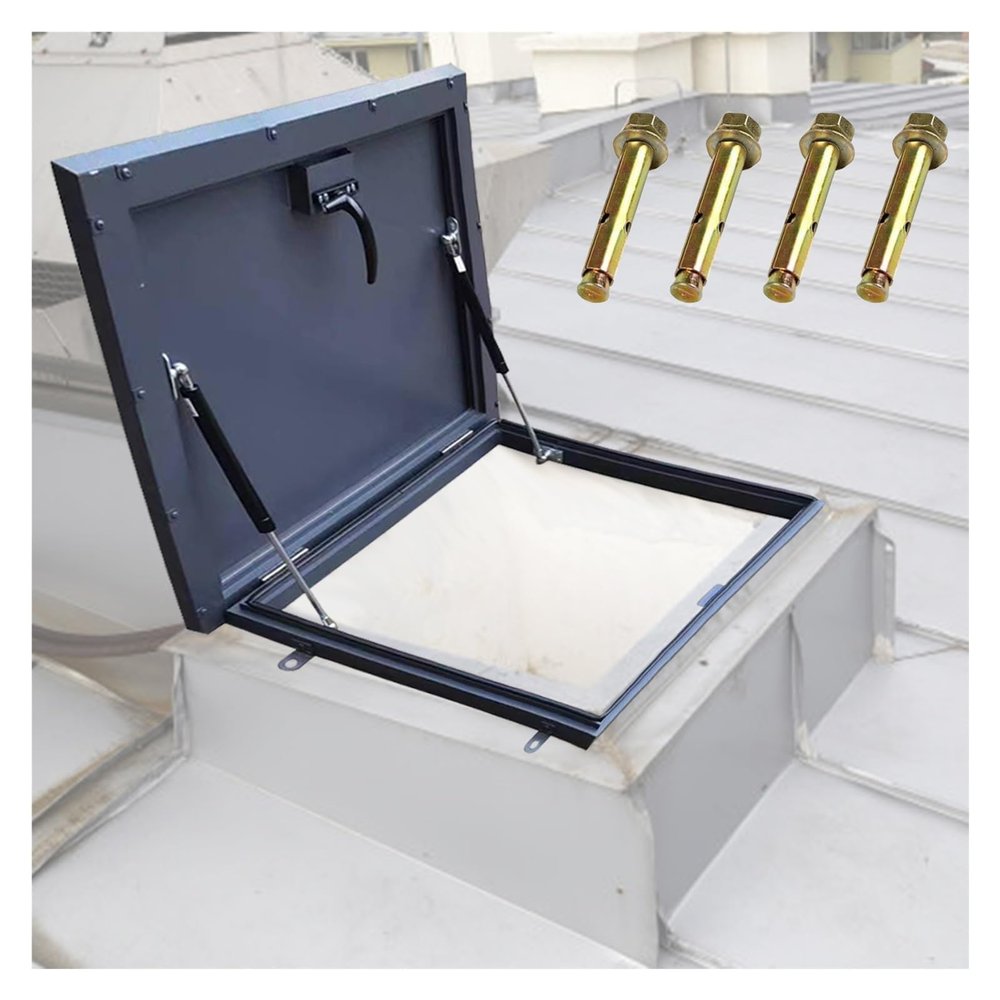 ZJKXJH Galvanized Steel Roof Hatch, 24 x 40 in (61 x 101 cm)