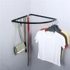 WSNCXFW Corner Garment Rack, Black, 60 x 60 cm view 2