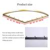 WSNCXFW Corner Garment Rack, Black, 60 x 60 cm view 3